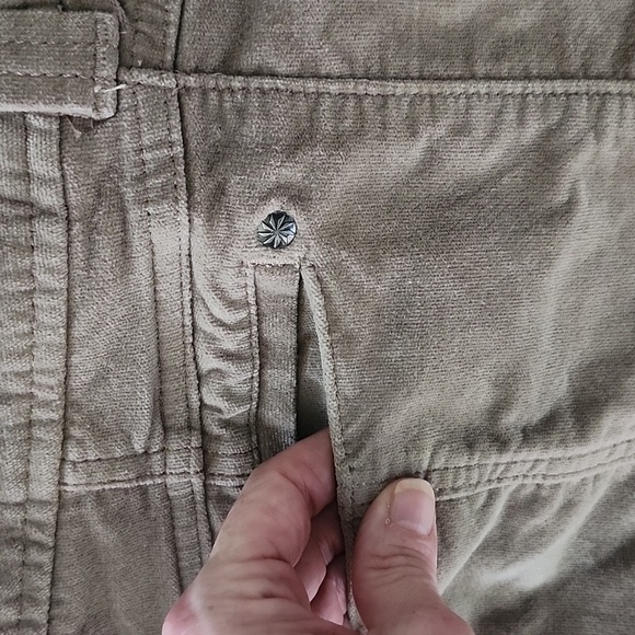 Athleta soft brown cordroy mini skirt short skirt zip up size 4 - Picture 7 of 10